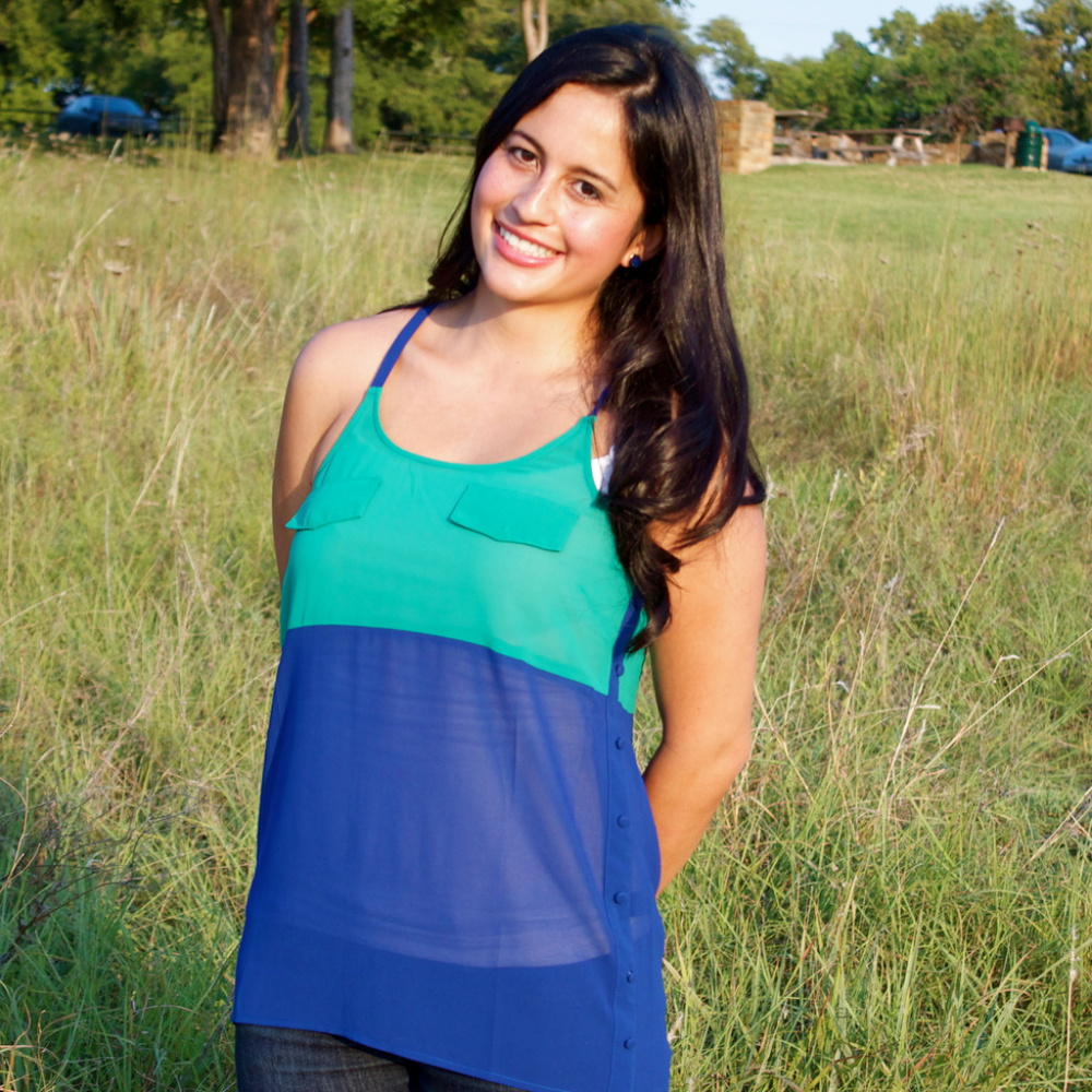 Hi-Lo Colorblock Top — Everly and Ace